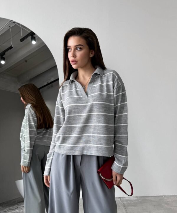 Pilkas megztinis Silo