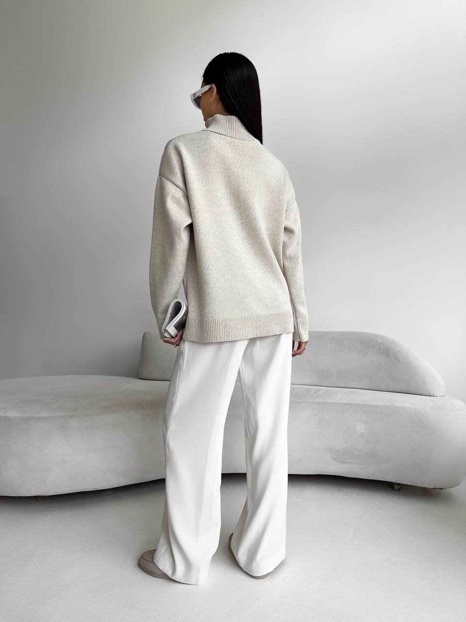 Kreminis megztinis Enzo - Image 4