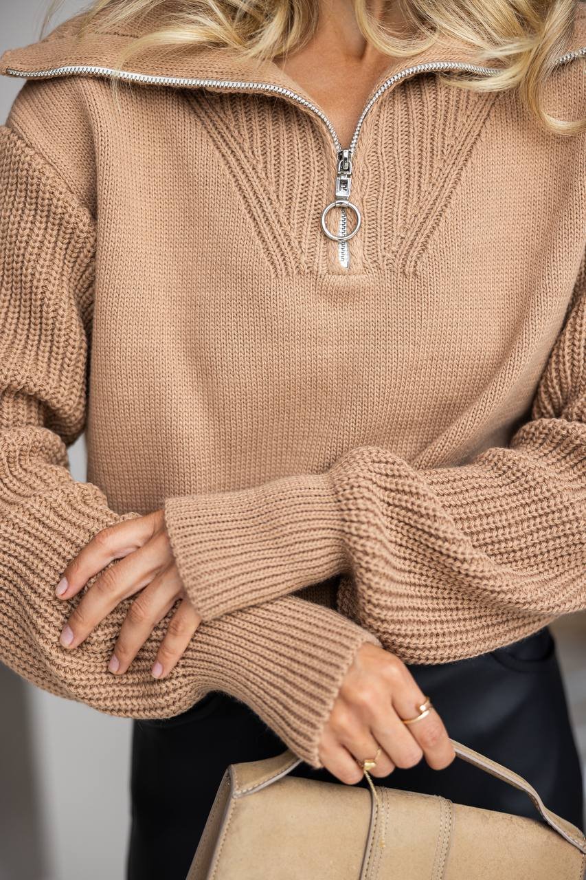 Rudas megztinis Sora - Image 6