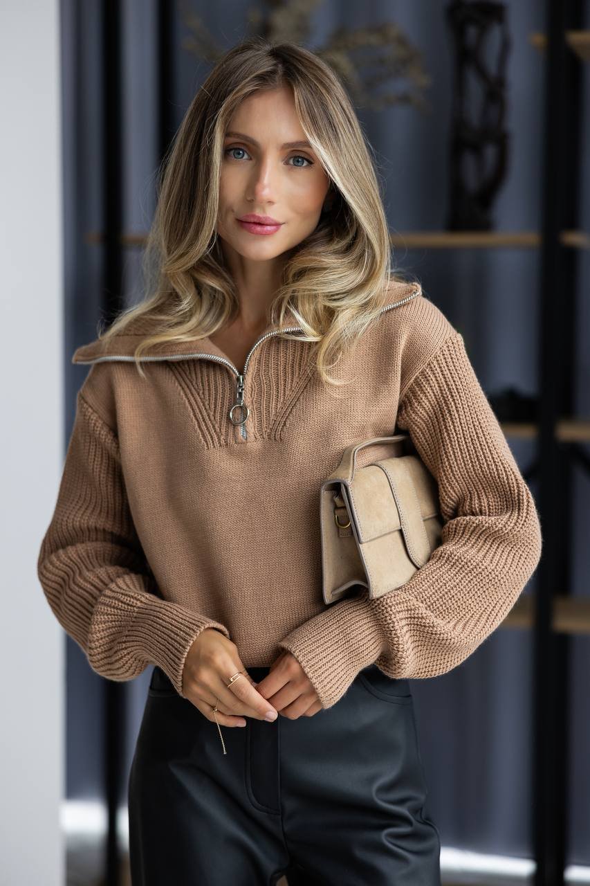 Rudas megztinis Sora - Image 2