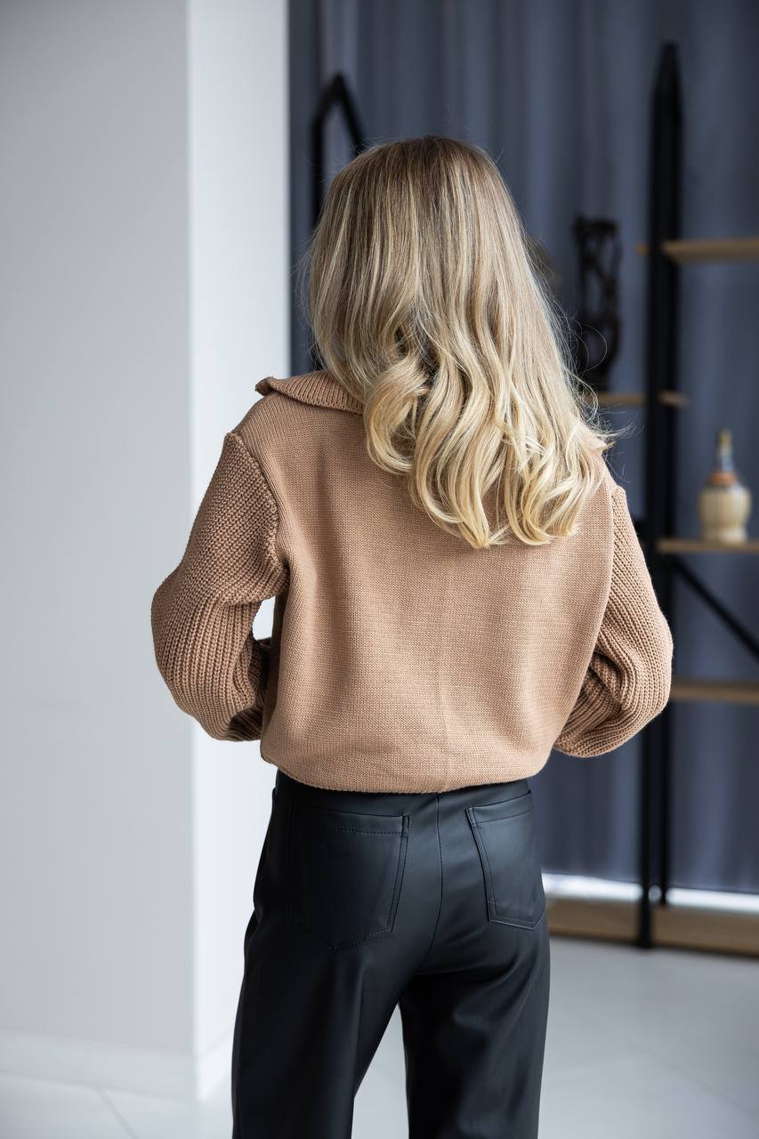 Rudas megztinis Sora - Image 5