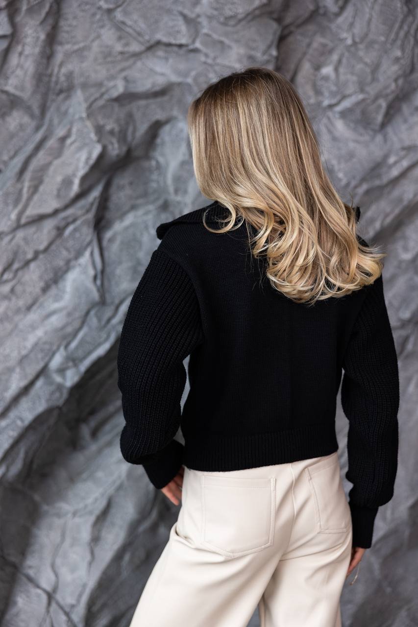 Juodas megztinis Sora - Image 3