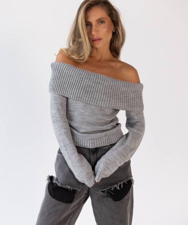 Pilkas megztinis Uno