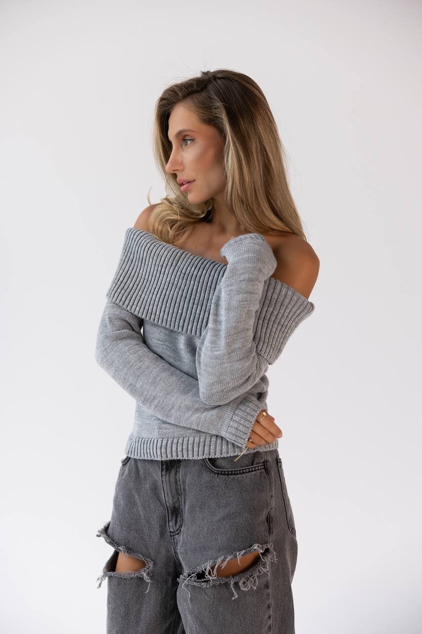 Pilkas megztinis Uno - Image 2