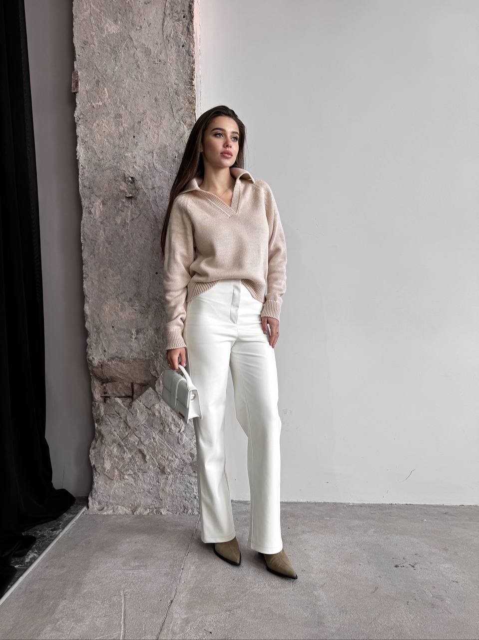 Kreminis megztinis Bono - Image 4