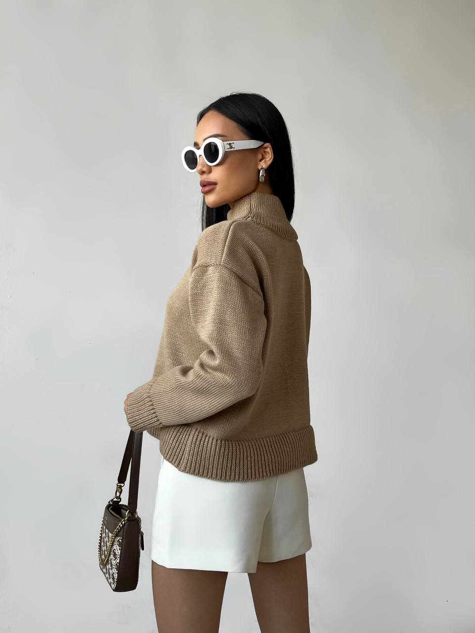 Kreminis megztinis Moko - Image 4