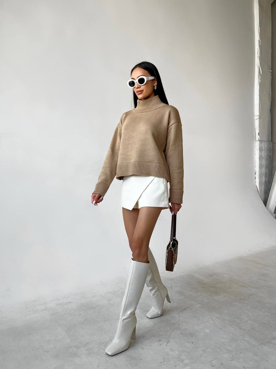 Kreminis megztinis Moko - Image 2