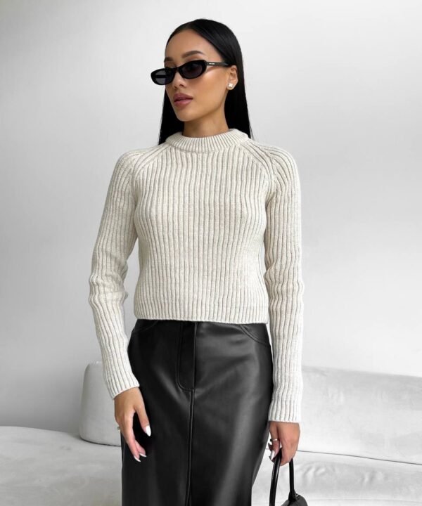 Kreminis megztinis Arco