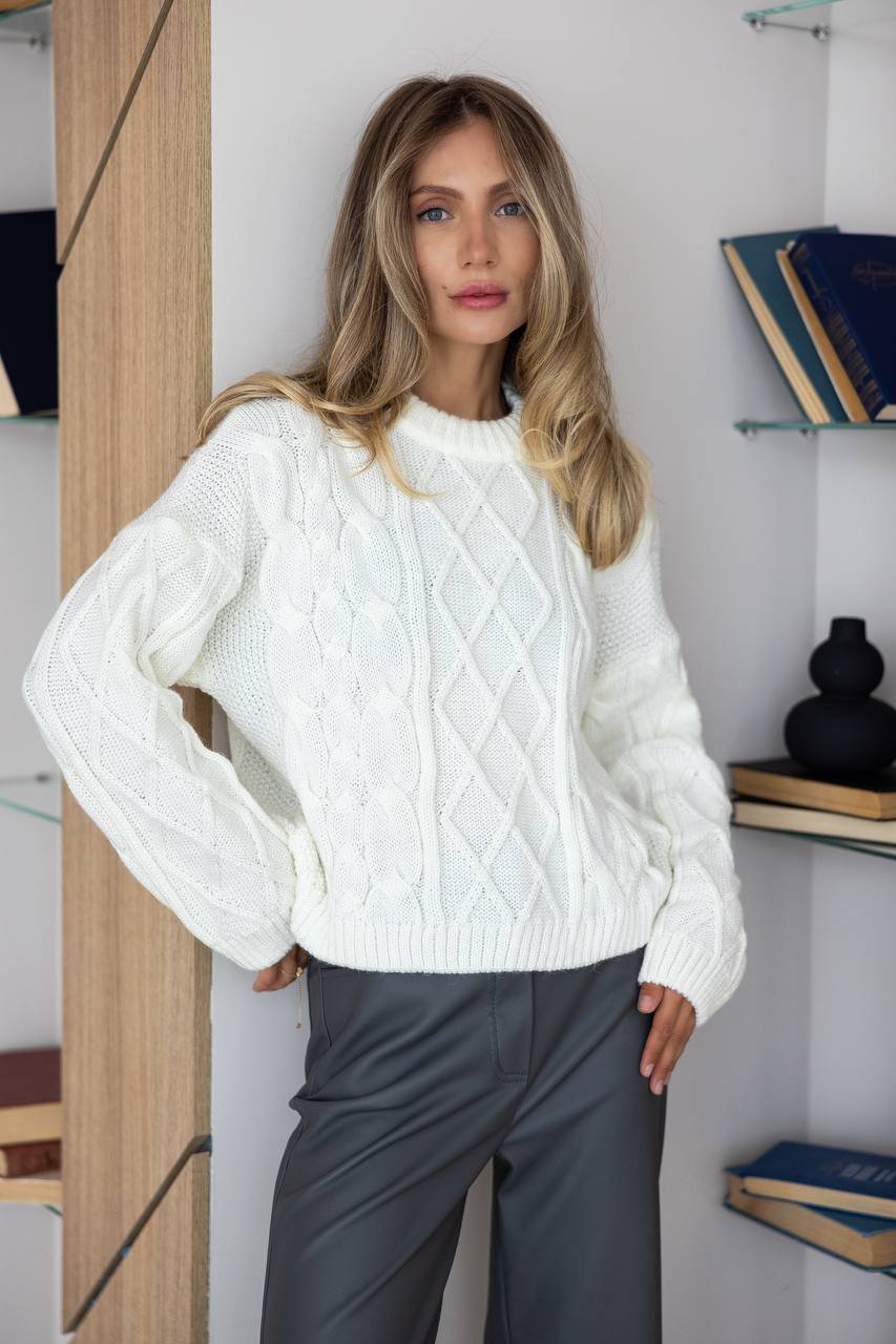 Baltas megztinis Halo - Image 3