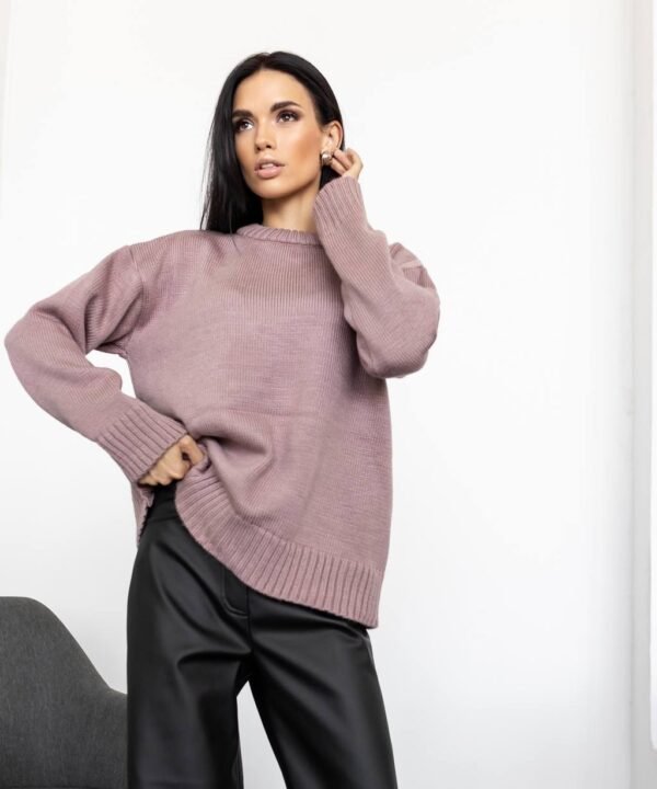 Pudrinės spalvos megztinis Nero