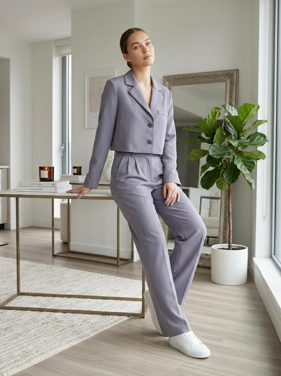 Reo pilkas klasikinis kostiumas - Image 2