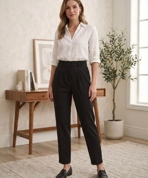 Amira juodos klasikinės kelnės