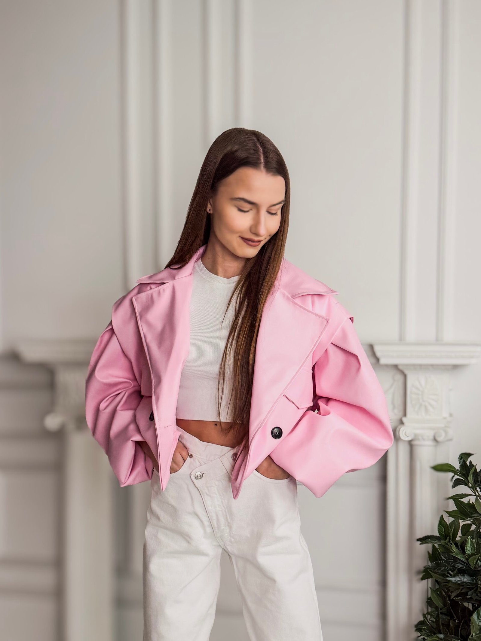 Aria rožinis švarkas - Image 3