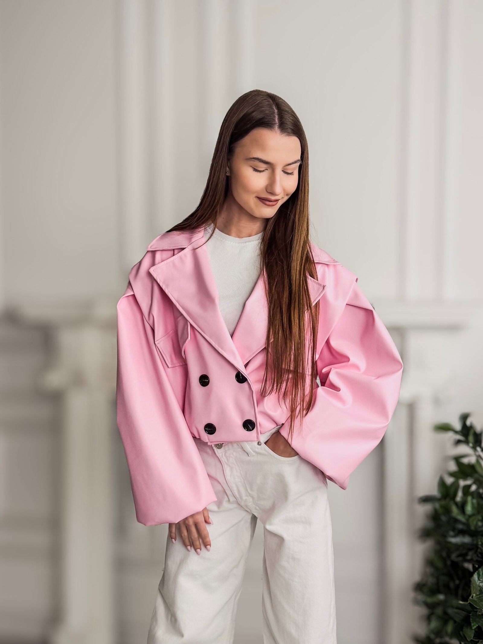 Aria rožinis švarkas - Image 4