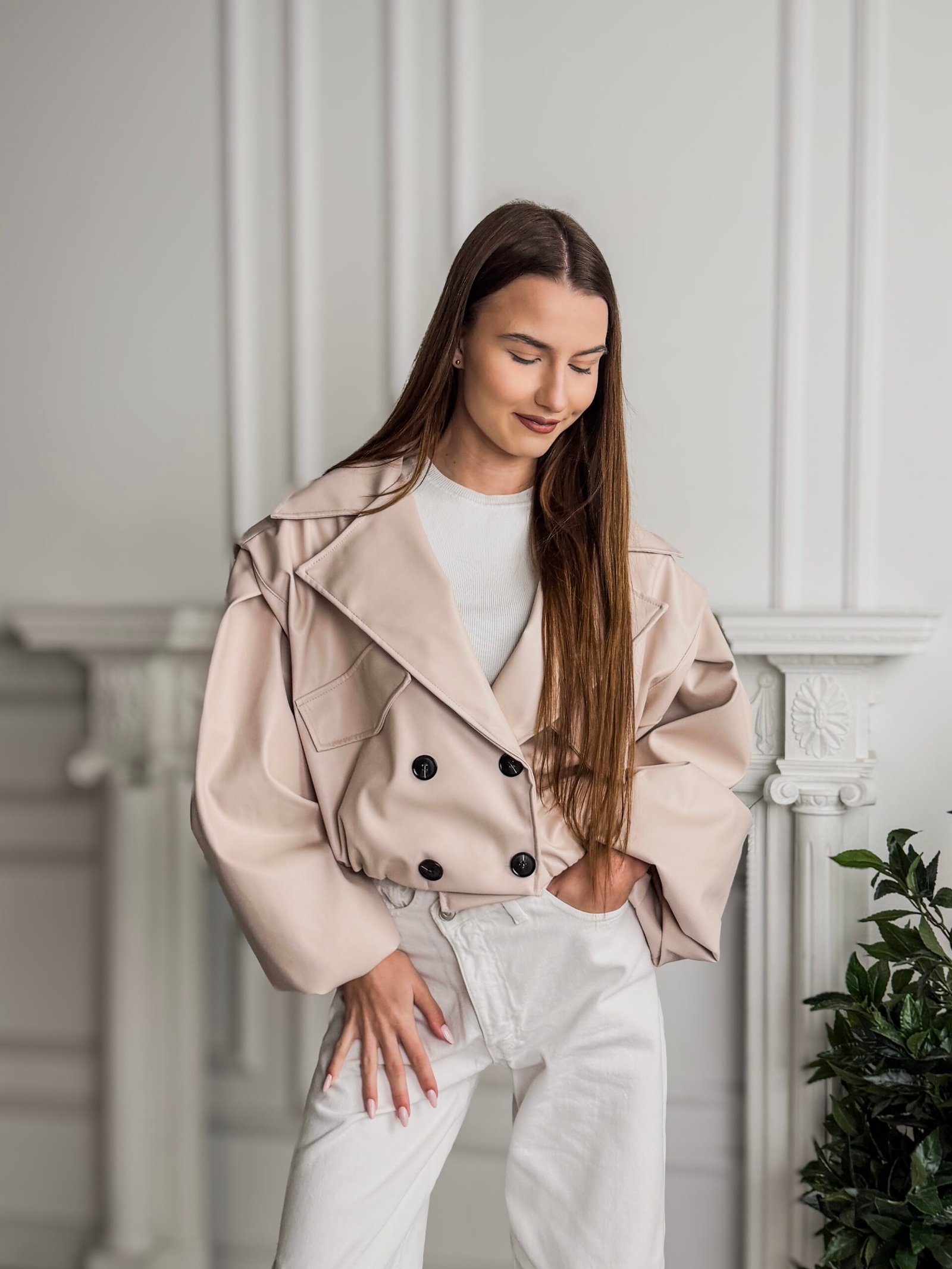 Aria kreminis švarkas - Image 2