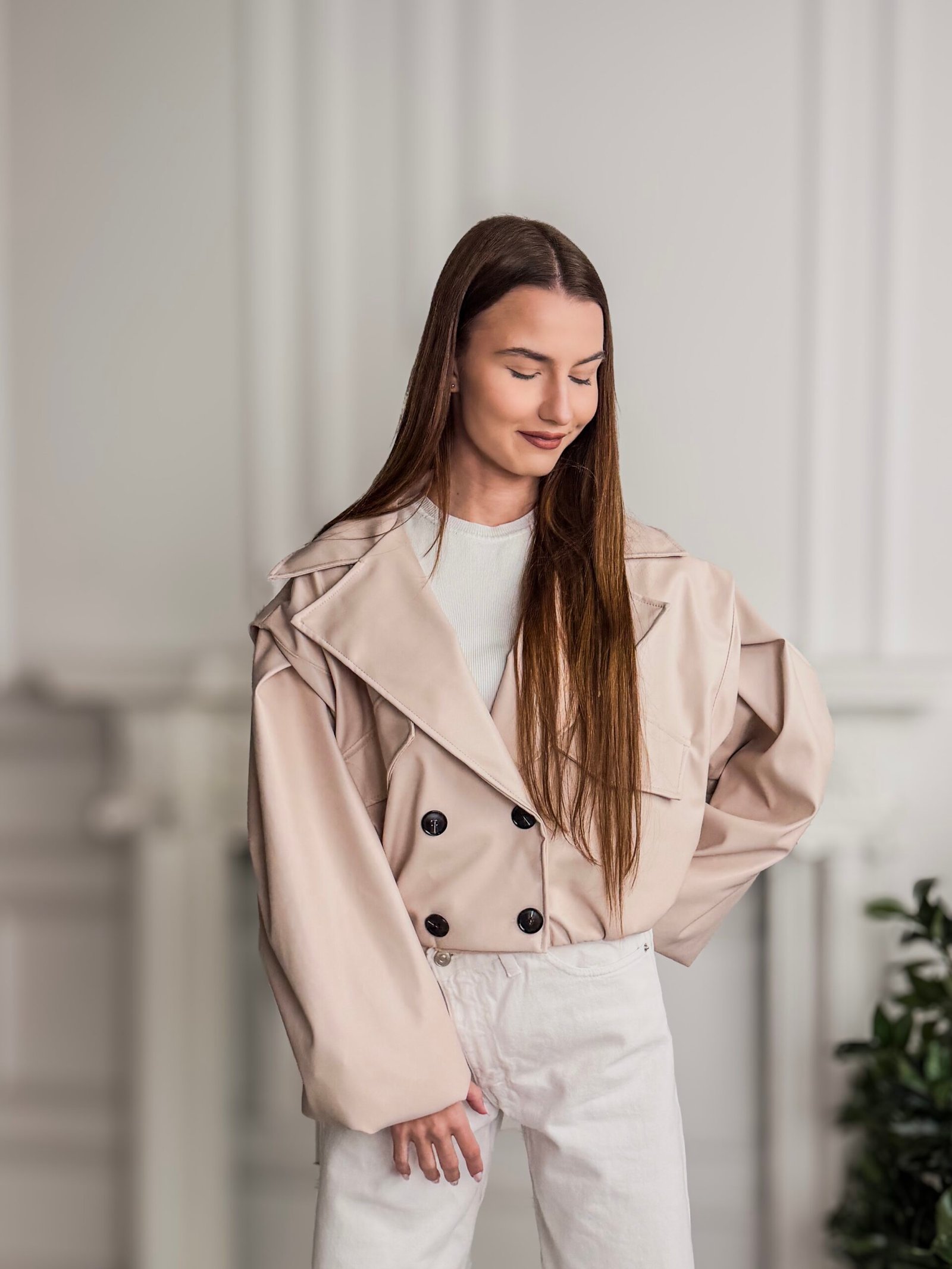 Aria kreminis švarkas - Image 3