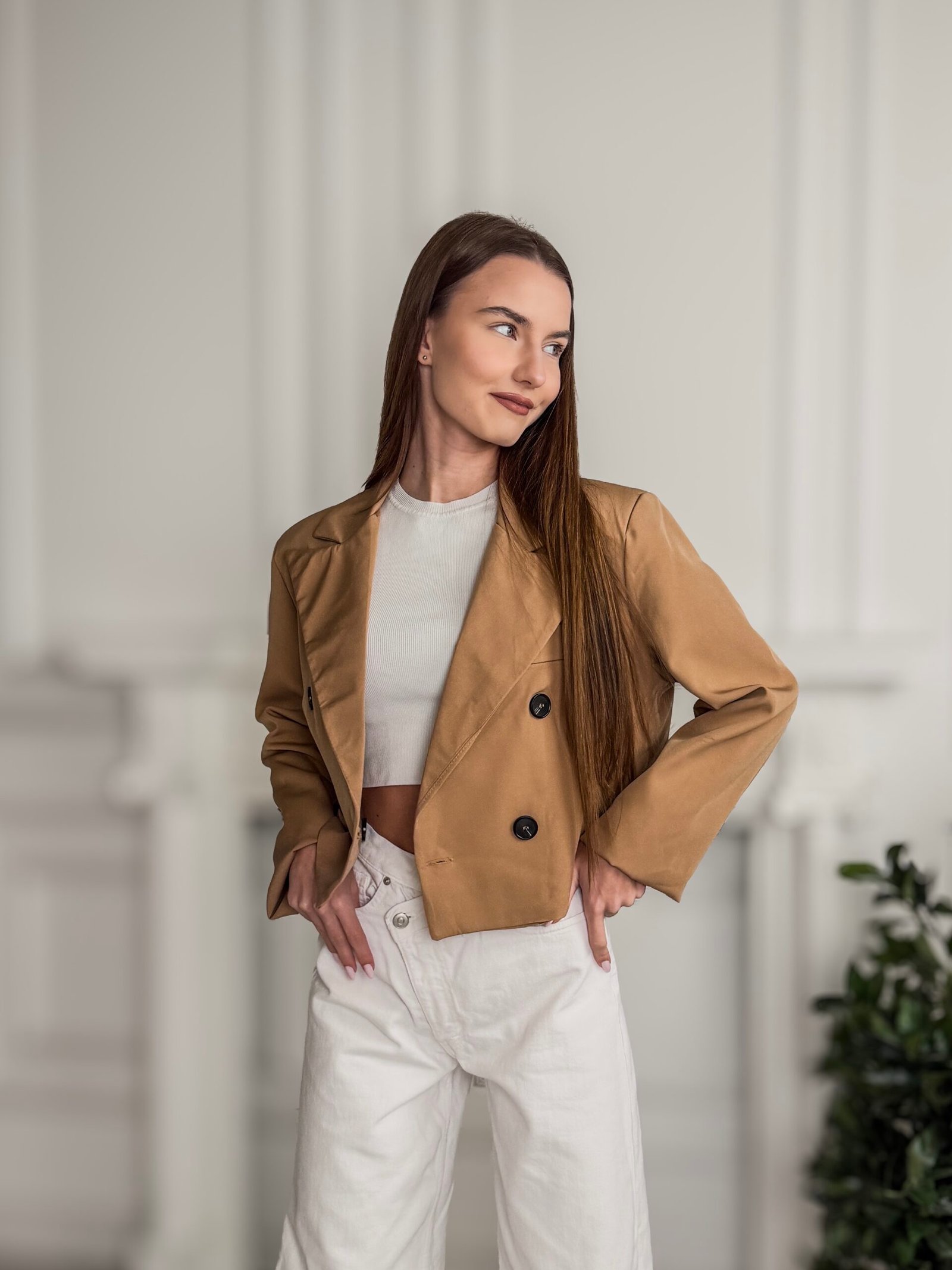 Nora rudas švarkas - Image 2