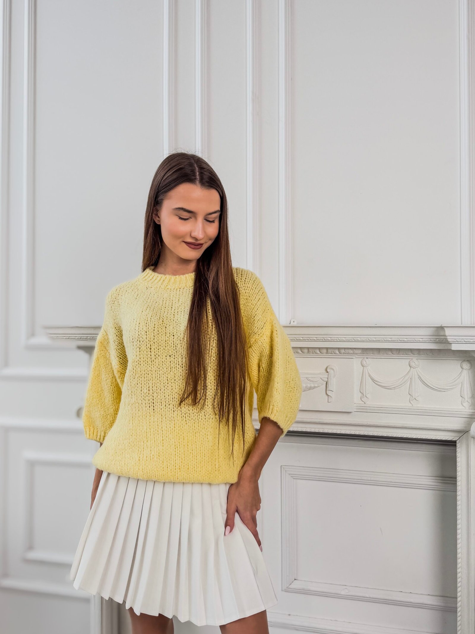 Lana geltonas megztinis - Image 3