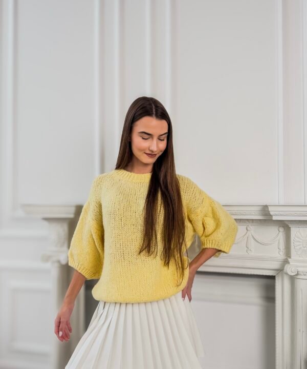 Lana geltonas megztinis