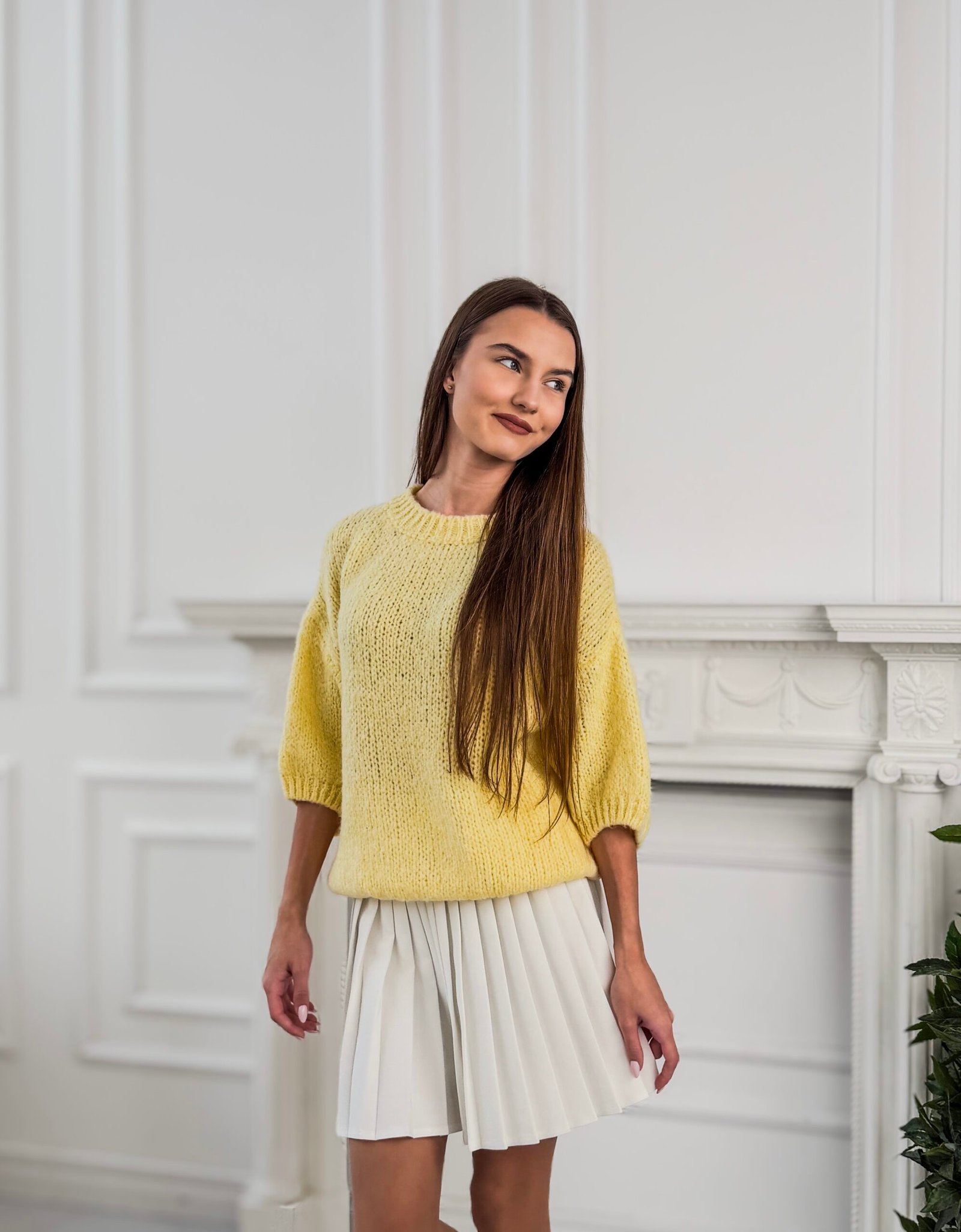 Lana geltonas megztinis - Image 2